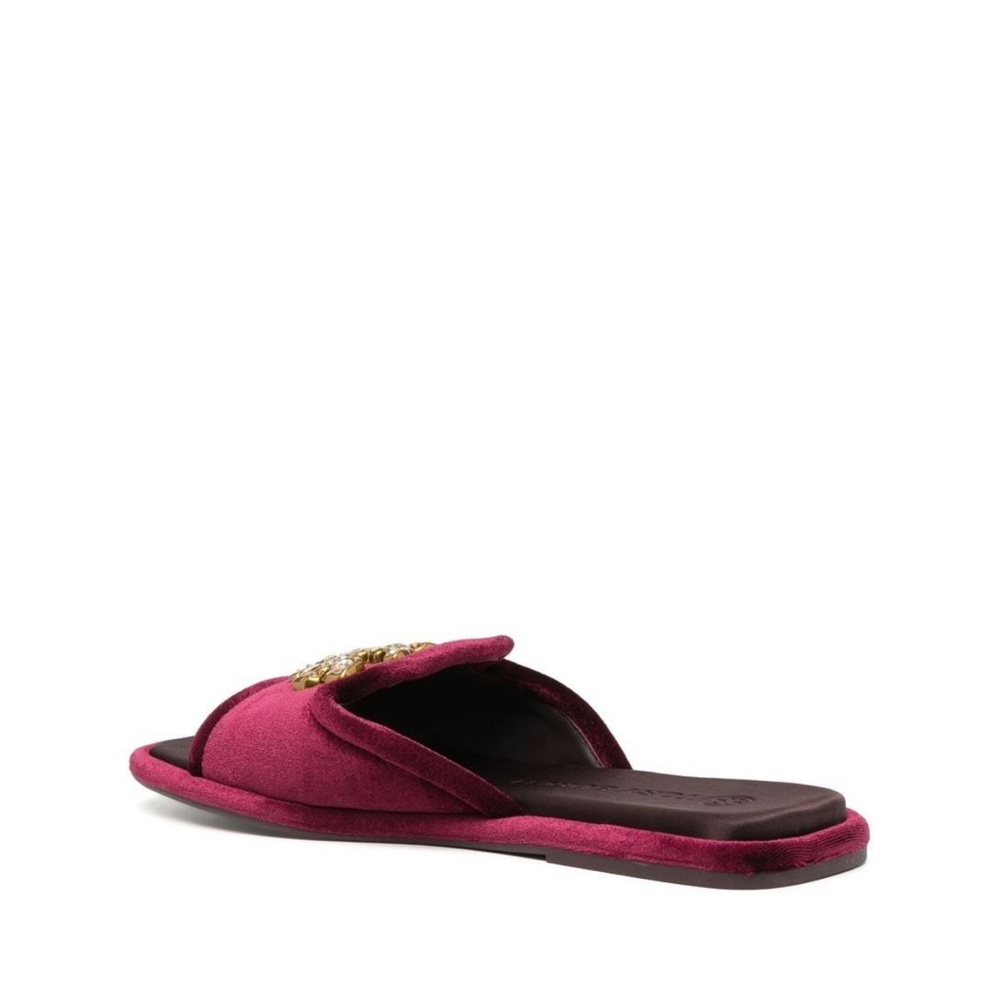 NWT Tory Burch Embellished Logo Velvet Scandals, Be summer ready with this. - Picture 9 of 15